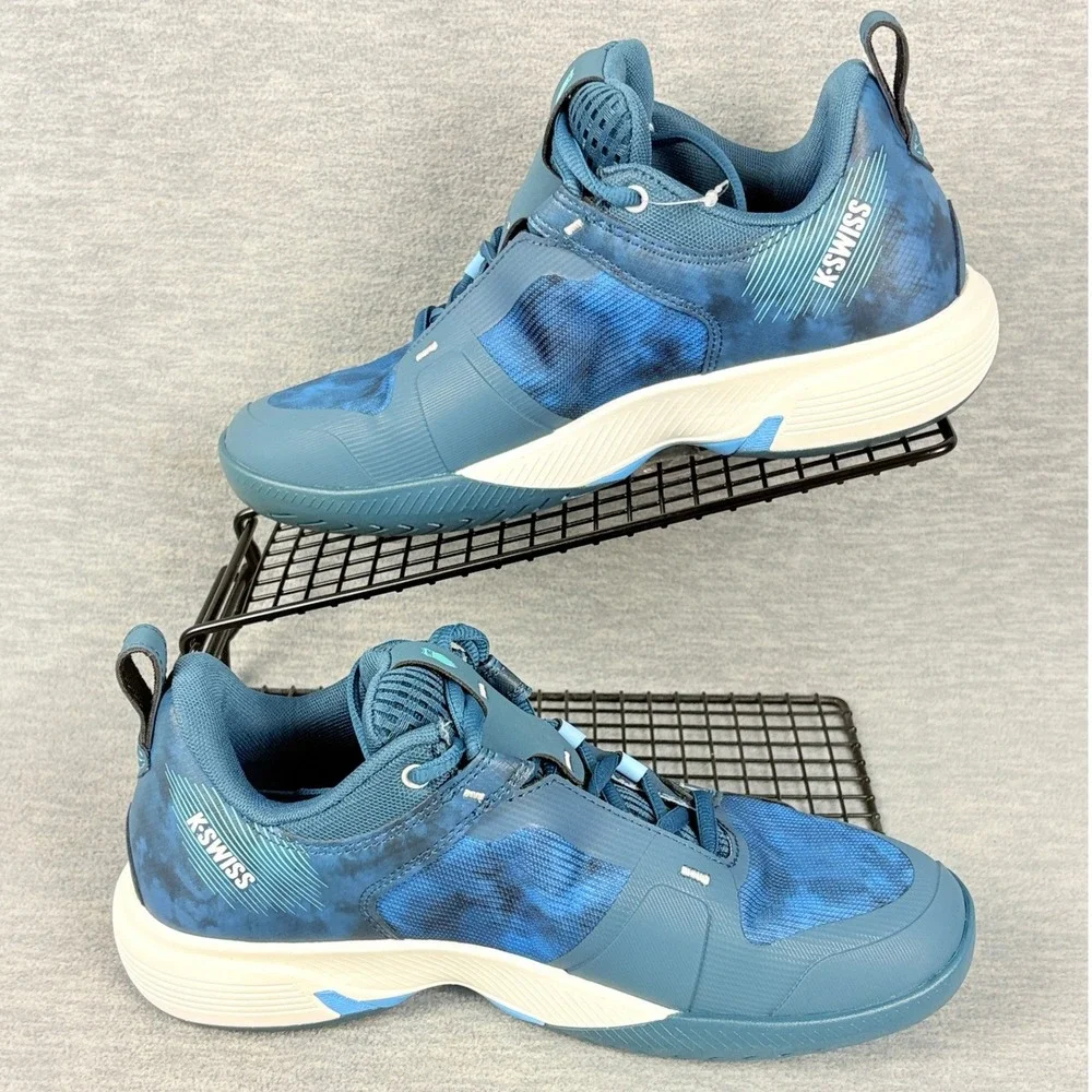 K-Swiss Ultrashot Team Tennis Sneakers Mens 7 Blue Indigo Pickleball Comfort